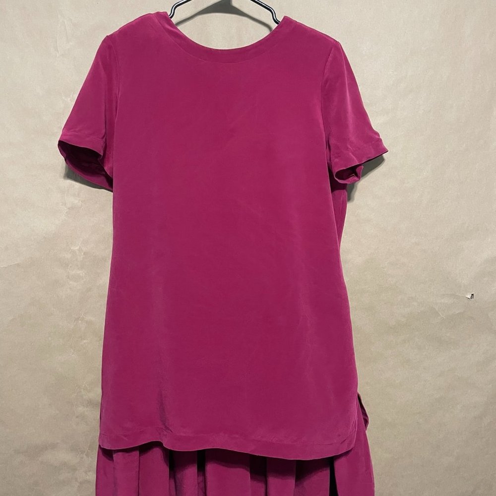 Talbots Drop-Waist Silk Dress, Women's Size 14